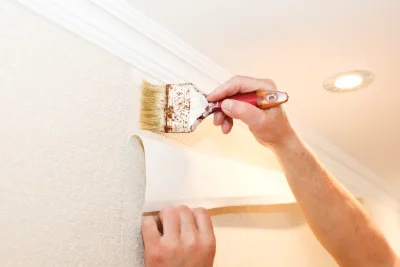 Pose de papier peint à Laning — revêtements muraux et toiles de verre